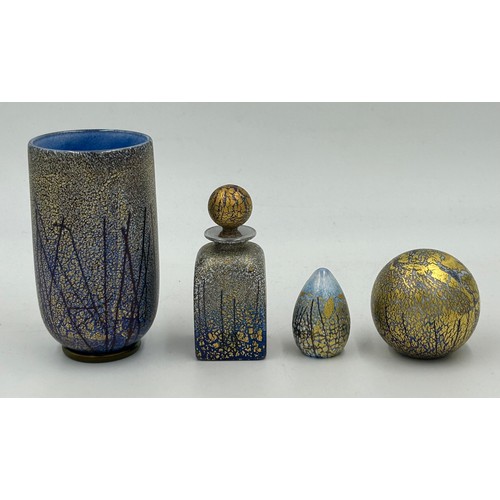 517 - Isle of Wight studio glass designed by Timothy Harris from the 'Golden Rain' collection to include s... 