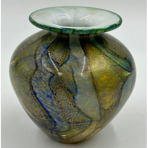 530 - Isle of Wight studio glass by Timothy Harris from the 'Mosaic' collection to include small vase 10cm... 