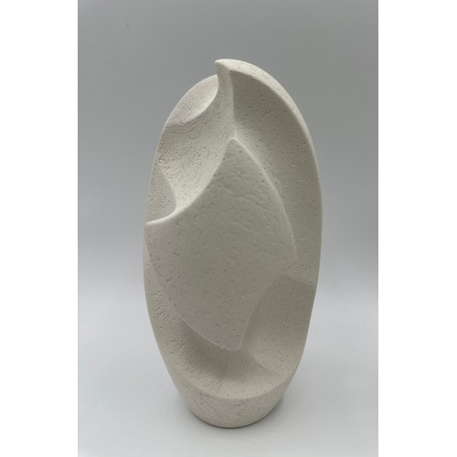 338 - James Oughtibridge (born 1977); Five small ceramic sculptures, brown, white and black. Largest, all ... 