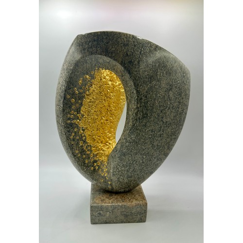 1248 - Michael Thacker 'Cloak' stone sculpture 2022. 35cm h. Signed and dated to base.