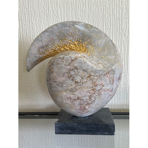 1250 - Michael Thacker 'Quirk' stone sculpture 2019. 35cm h.