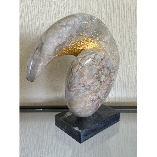 1250 - Michael Thacker 'Quirk' stone sculpture 2019. 35cm h.