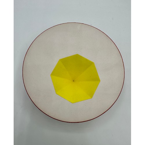 335 - Sophie Southgate, A ceramic colourful bowl. 7cm h x 14cm w.