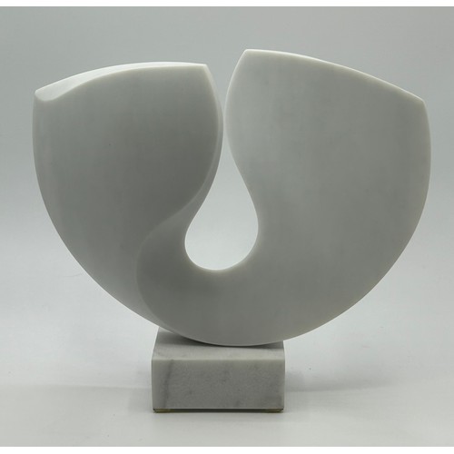 1251 - Michael Thacker 'Pure' 2020 stone sculpture. approx. 26cm h.