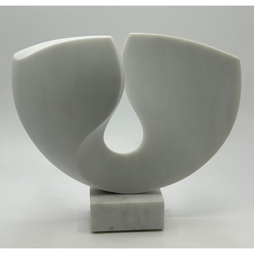 1251 - Michael Thacker 'Pure' 2020 stone sculpture. approx. 26cm h.