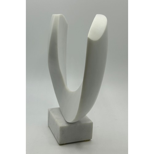 1251 - Michael Thacker 'Pure' 2020 stone sculpture. approx. 26cm h.