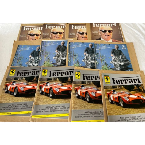 908 - A quantity of Ferrari magazines to include:  The Journal of the Ferrari Owner's Club, issues 34-81 i... 