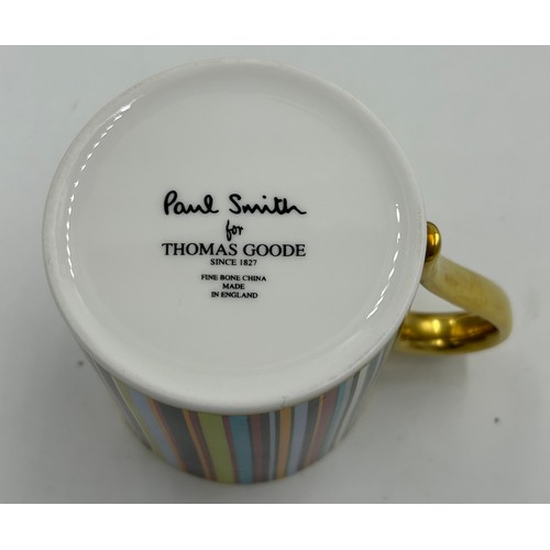 304 - Contemporary ceramics to include 7 x Paul Smith for Thomas Goode, fine bone China coffee 'Stripes' m... 