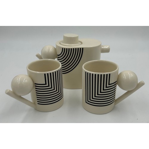 304 - Contemporary ceramics to include 7 x Paul Smith for Thomas Goode, fine bone China coffee 'Stripes' m... 