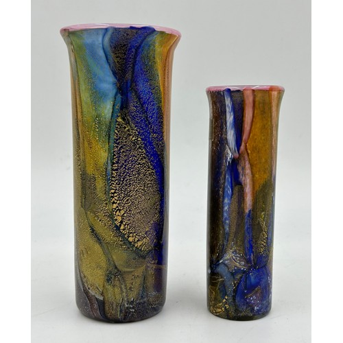 439 - Isle of Wight studio glass by Timothy & Jonathan Harris in the 'Golden Mosaic' colourway comprising:... 