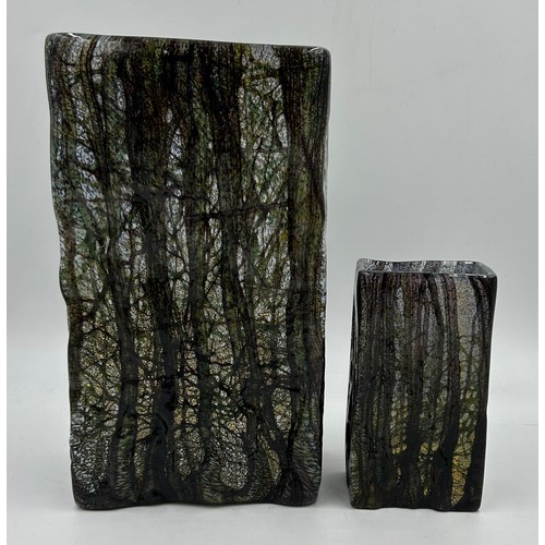 445 - Timothy Harris - New Forest - Isle of Wight.
Two vases in the 'New Forest' design both signed both s... 