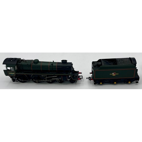 1097 - A Bachmann Branchline OO gauge Standard Class 4 locomotive, with double chimney, 75020, BR line blac... 