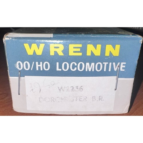 1104 - A boxed Wrenn 00/H0 scale W2236 Dorchester 4-6-2 West Country B.R. locomotive and tender.