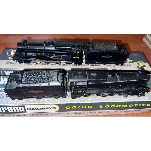 1106 - Two boxed Wrenn 00/H0 scale W2224 2-8-0 Freight B.R. locomotive and tender.