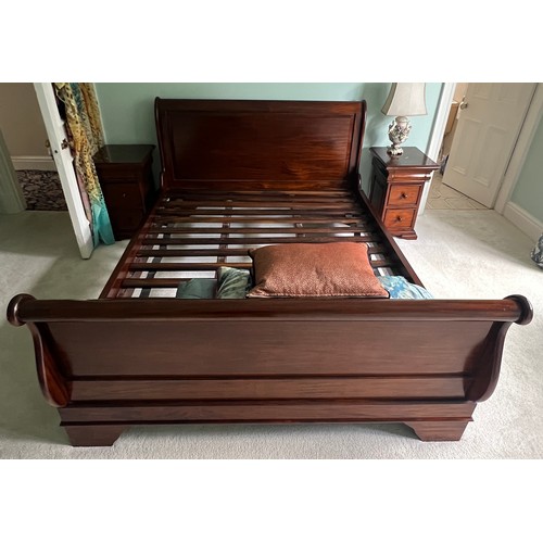 98 - A Barker & Stonehouse bedroom suite comprising king size bed, bedside cabinets, dressing table with ... 