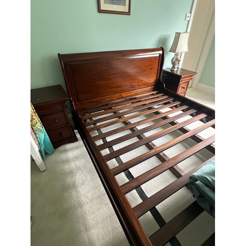 98 - A Barker & Stonehouse bedroom suite comprising king size bed, bedside cabinets, dressing table with ... 