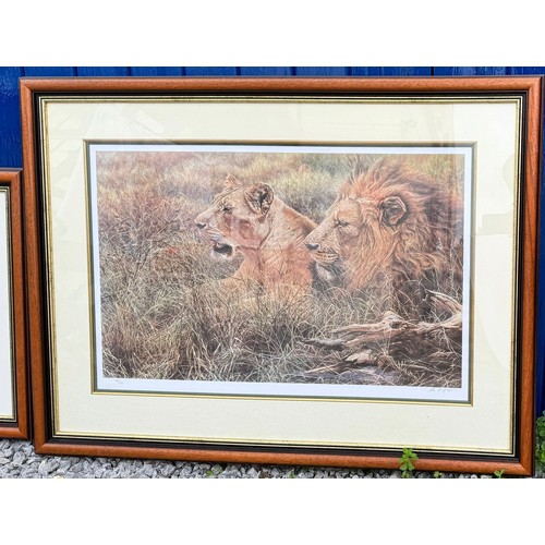 1369 - Alan M Hunt (b.1947-). Two Limited edition prints to include 'Future Kings' 785/950  image size 32.5... 