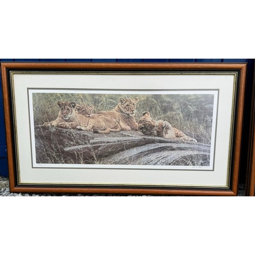 1369 - Alan M Hunt (b.1947-). Two Limited edition prints to include 'Future Kings' 785/950  image size 32.5... 