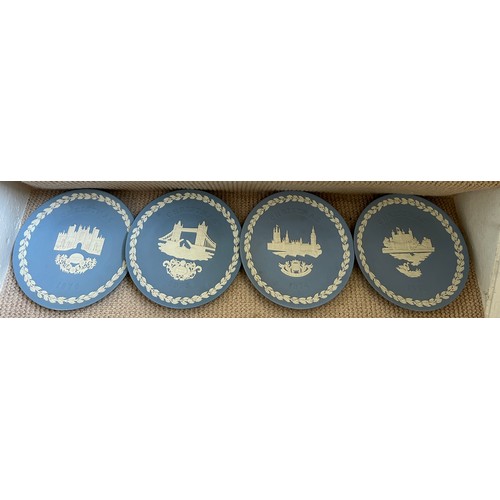 271 - A large quantity of Wedgwood Jasperware to include limited edition 1981 Royal wedding two handled mu... 