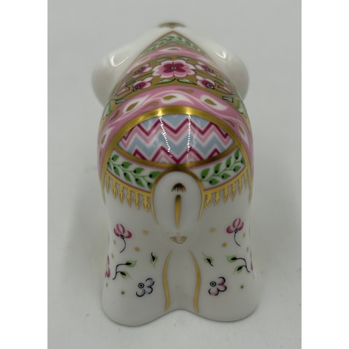 353 - Three Royal Crown Derby limited edition paperweights, 'Rupa' Baby Girl Elephant 547/1250, Garden Sna... 