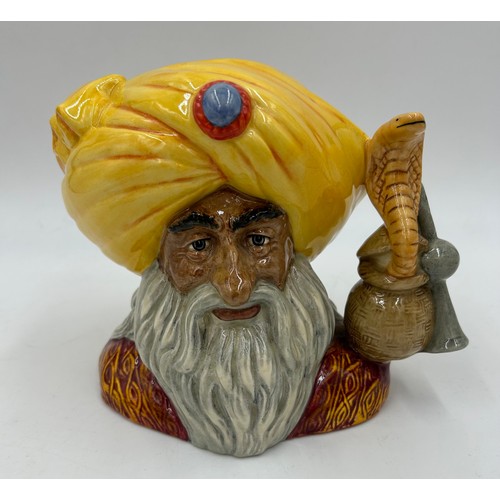 360 - Royal Doulton Large Character Jug The Snake Charmer D6912, 17cm h, limited edition 1502/2500 with ce... 