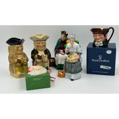 362 - A collection of Royal Doulton to include 'Embroidering' HN 2855 19cm h, 'The Old Balloon Seller' HN ... 