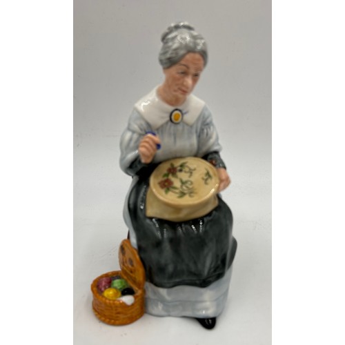 362 - A collection of Royal Doulton to include 'Embroidering' HN 2855 19cm h, 'The Old Balloon Seller' HN ... 