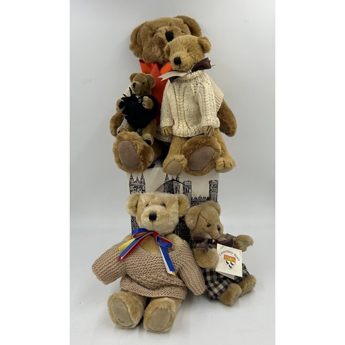 1077 - A selection of Bears to include 'Hooray Henry' the Sloan Bear, 2 x Margie Cooper including Jeffrey 3... 