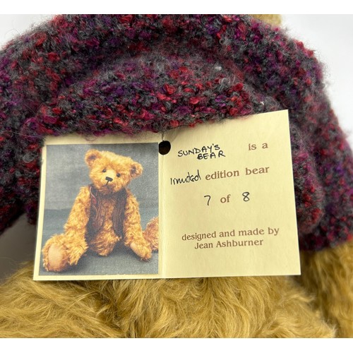 1078 - Three Bear Bits designed by Jean Ashburner 'Sundays Bear' 42cm limited edition 7/8,'Dimitri' 30cm  l... 