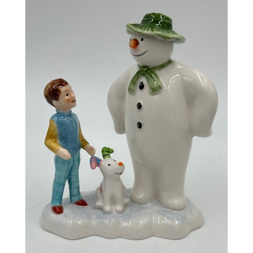 259 - 'The Snowman and the Snowdog' by Beswick in original box together with a boxed Lladro Lucky Panda 01... 