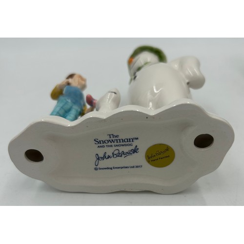 259 - 'The Snowman and the Snowdog' by Beswick in original box together with a boxed Lladro Lucky Panda 01... 