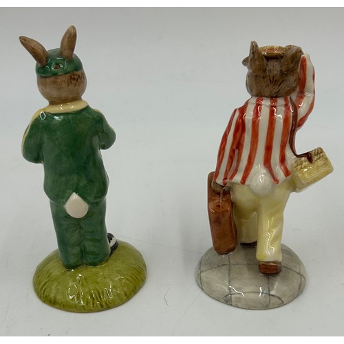 268 - Nine Royal Doulton Bunnykins : DB251 Captain Cook Limited Edition 2284/2500, DB236 Waltzing Matilda ... 