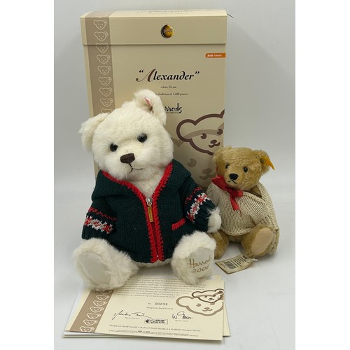 1081 - A Steiff limited edition Harrods Alexander 2006 Christmas teddy bear, 233 of 1500, in original box w... 