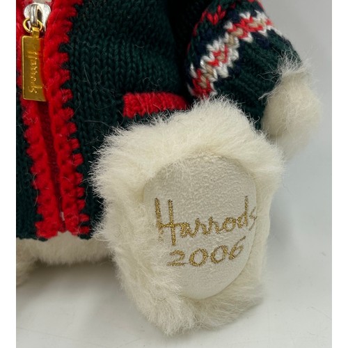 1081 - A Steiff limited edition Harrods Alexander 2006 Christmas teddy bear, 233 of 1500, in original box w... 