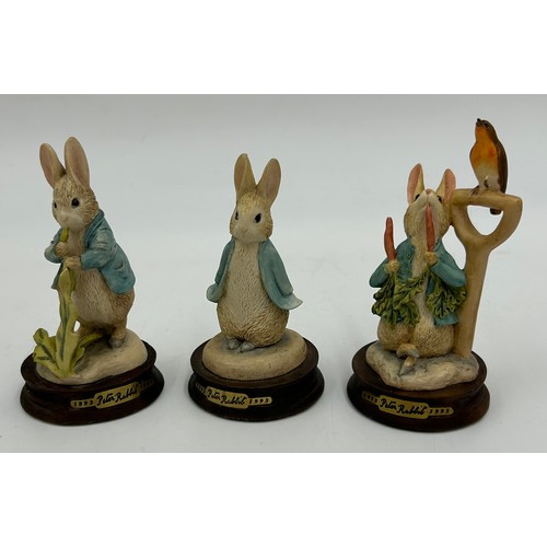 363 - Eight Border Fine Arts boxed Beatrix Potter figures to include : CBP 07 Peter Rabbit with Watering C... 