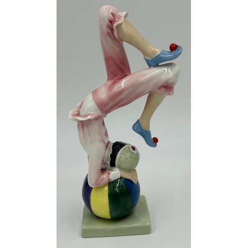 258 - Four Royal Doulton figurines to include 'Tumbling' HN 3289 limited edition 84/2500 with certificate ... 