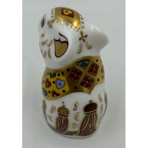 372 - Five Royal Crown Derby Paperweights to include Riverbank Beaver limited edition 819/5000 signed to b... 