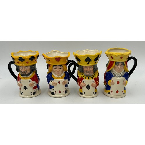 261 - A collection of Royal Doulton Toby Jugs to include Limited edition King & Queen of Hearts D7037, Kin... 