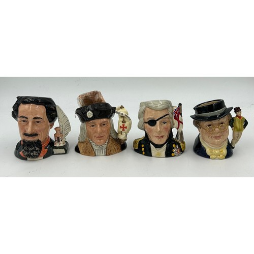 261 - A collection of Royal Doulton Toby Jugs to include Limited edition King & Queen of Hearts D7037, Kin... 