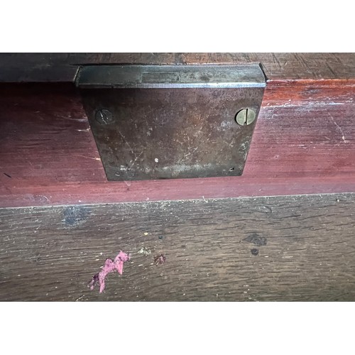 76 - A 19thC mahogany chest of 4 graduated drawers on bracket feet with brass swan necked handles. 89cm w... 