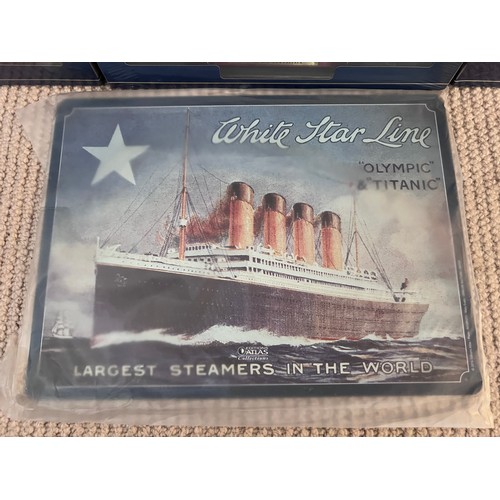 1132 - Boxed Atlas Editions ship models to include France, SS United States, Normandie, RMS Queen Mary, HMH... 