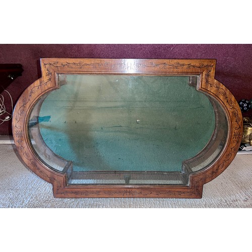 94 - A mahogany bijouterie table/ vitrine. 82 h x 76 w x 47cm d.