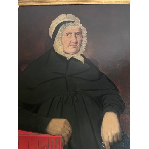 1398 - Oil on canvas portrait of Mary Flighley 1747-1846, died Oct 29 1846, taken her in her 96th year. Ins... 