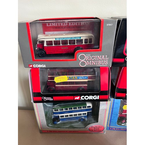 1112 - Diecast models to include Corgi Original Omnibus x 7, Corgi Vintage Glory Foden, 2 x Exclusive First... 