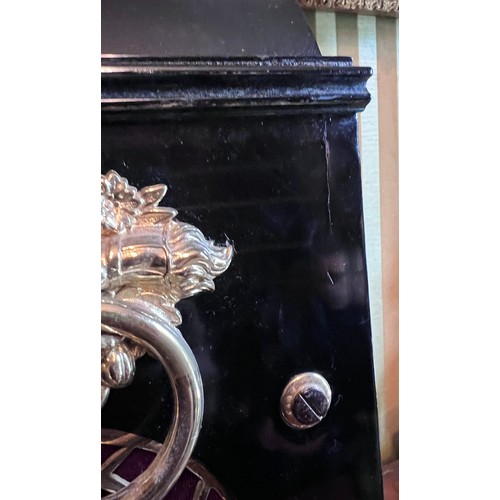 994 - An early 19thC ebonised mantle clock with double fusée movement by John Pettit, 15 Bedford Square Lo... 