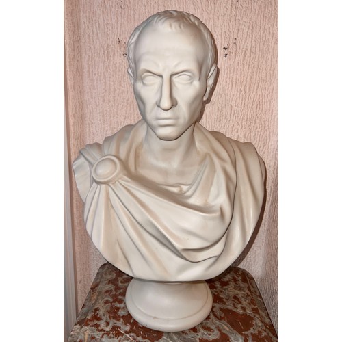 1270 - A bust of Julius Caesar 61cm h x 41cm w.