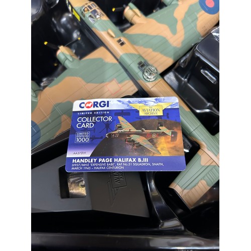 1134 - A boxed Corgi Aviation Archive AA37209 Handley Paid Halifax B.III military model aircraft, limited e... 