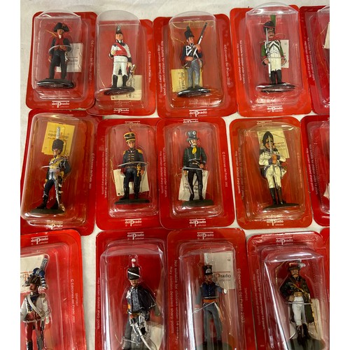 1136 - A large collection of boxed Del Prado figurines to include Austrian, Italian, Spanish, Russian, Port... 