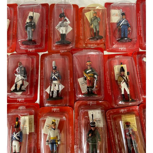 1136 - A large collection of boxed Del Prado figurines to include Austrian, Italian, Spanish, Russian, Port... 