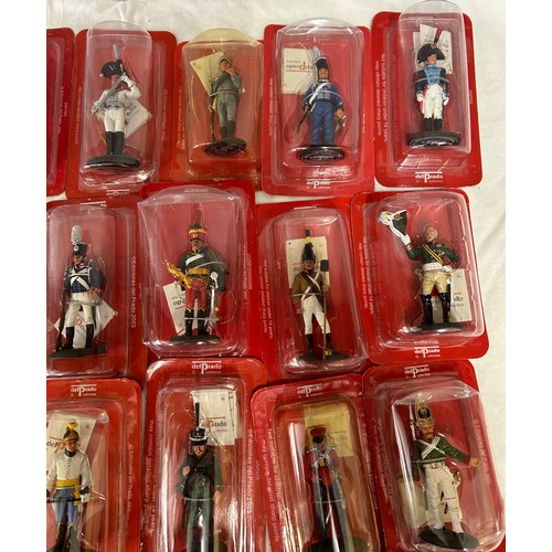 1136 - A large collection of boxed Del Prado figurines to include Austrian, Italian, Spanish, Russian, Port... 